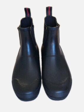 TRETORN BLACK LINA BLACK CHELSEA RAIN BOOTS WATERPROOF  SIZE 8